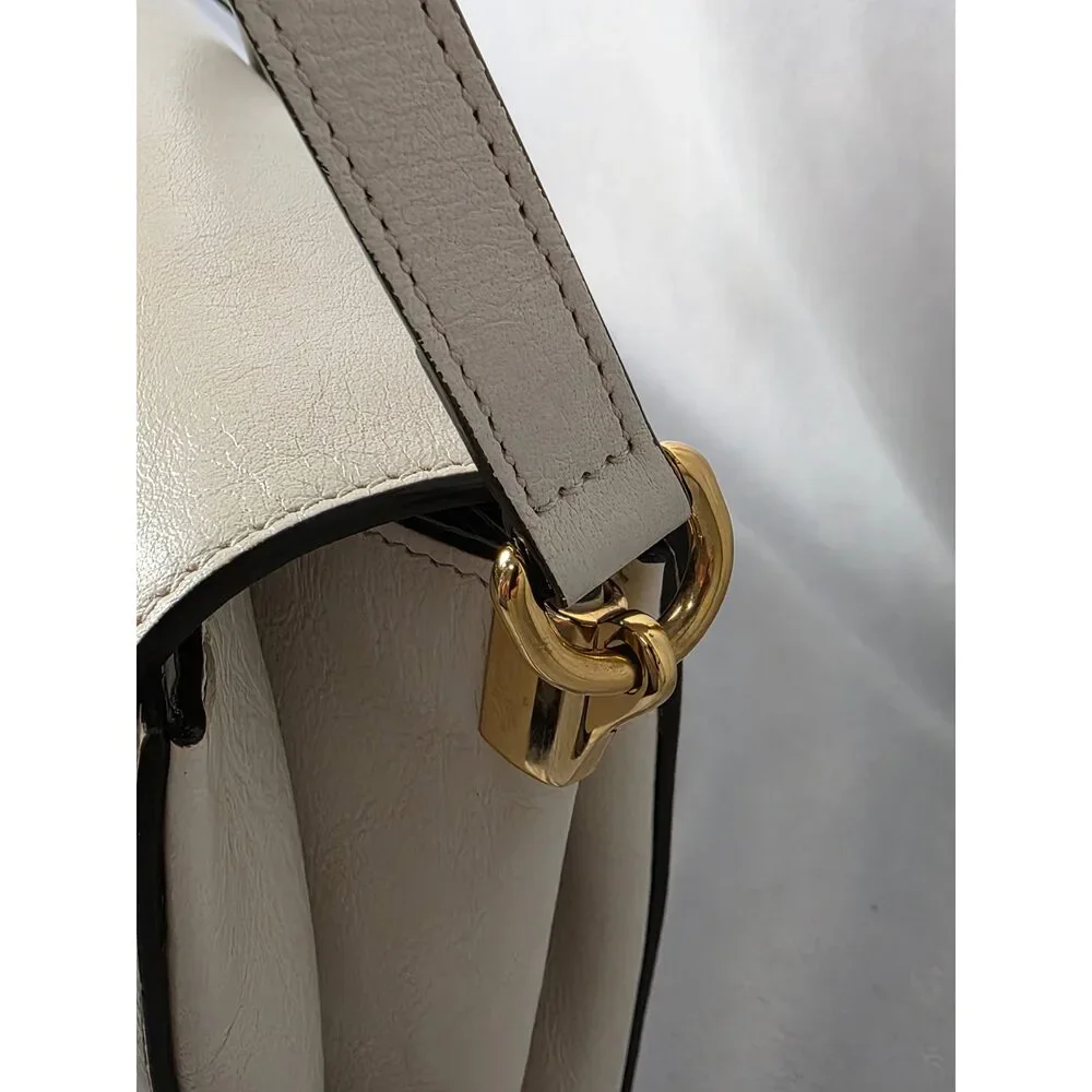 Gucci Crystal Animalier Shoulder Bag in Off-White Leather - Picture 5 of 11